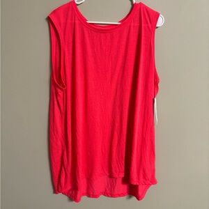 Calvin Klein Performance Tank Top Size 3X Coral Workout New Sleeveless Gym